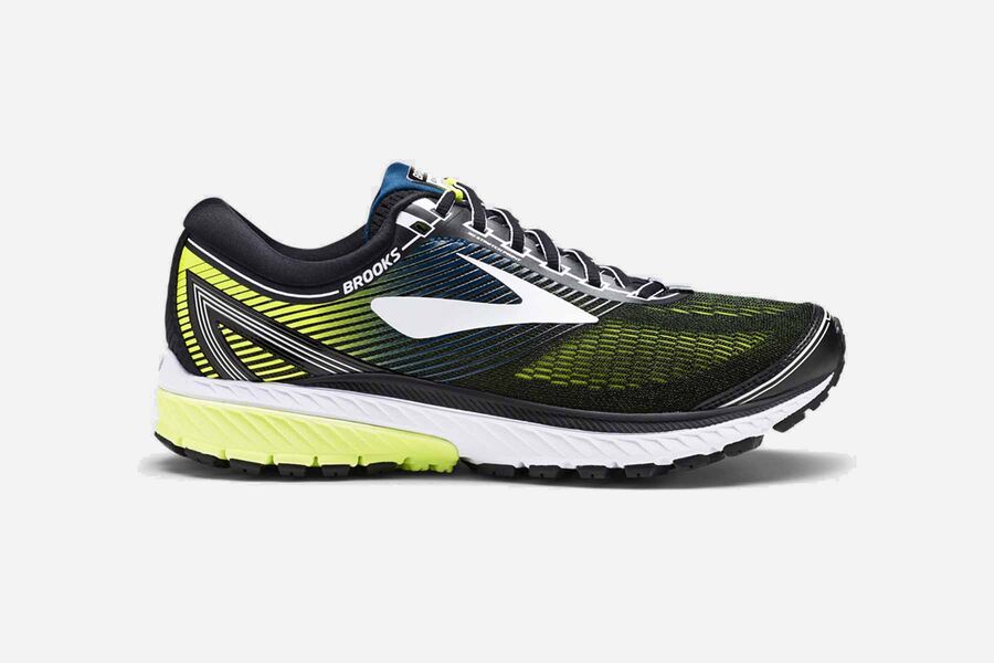 Zapatillas Running Brooks Ghost 10 Hombre Negras/Amarillo Comprar KGVM02681
